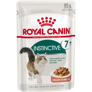 Ração Royal Canin Sachê Feline Health Nutrition Instinctive +7 para Gatos Adultos