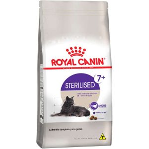 Ração Royal Canin Feline Health Nutrition Sterilised para Gatos Adultos Castrados Acima de 7 anos