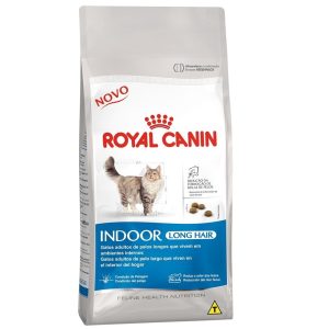 Ração Royal Canin Indoor Long Hair para Gatos Adultos de Pelos Longos em Ambientes Internos