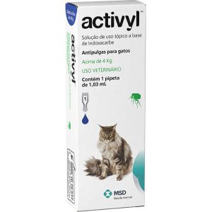 Antipulgas MSD Activyl 1,03 mL - Gatos acima de 4 Kg