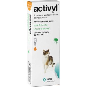 Antipulgas MSD Activyl 0,51 mL - Gatos até 4 Kg