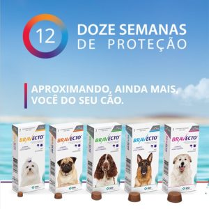 Antipulgas e Carrapatos MSD Bravecto para Cães