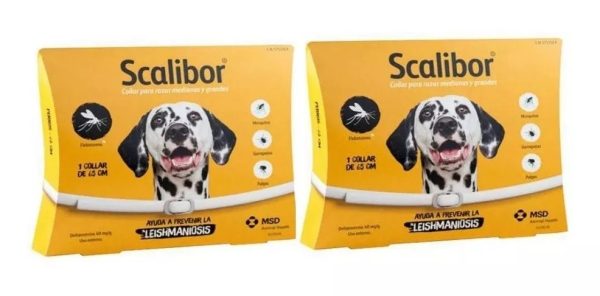 Combo Coleira MSD Antiparasitas Scalibor 65 cm