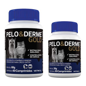 Suplemento Vitamínico Vetnil Pelo e Derme Gold