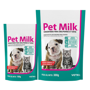 Suplemento Vetnil Substituto do Leite Materno Pet Milk Sachê