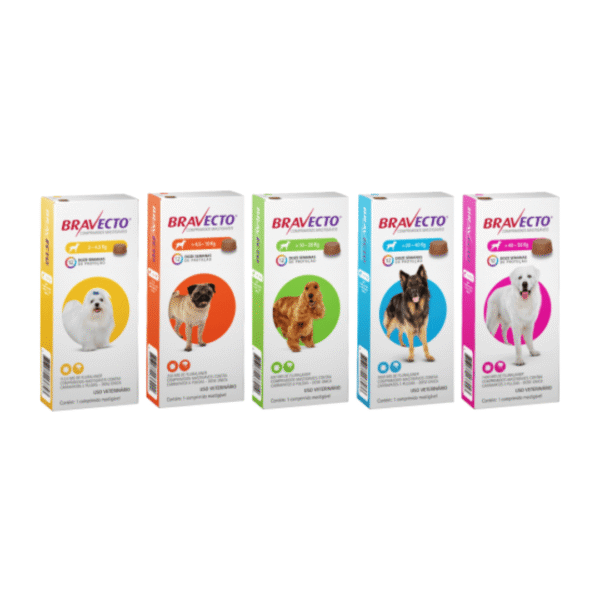 Antipulgas e Carrapatos MSD Bravecto para Cães