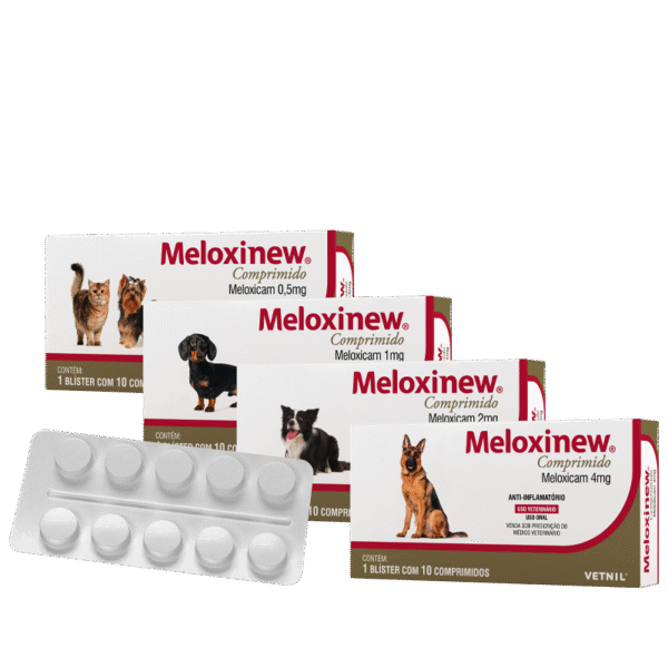 Anti-inflamatório Vetnil Meloxinew Comprimido