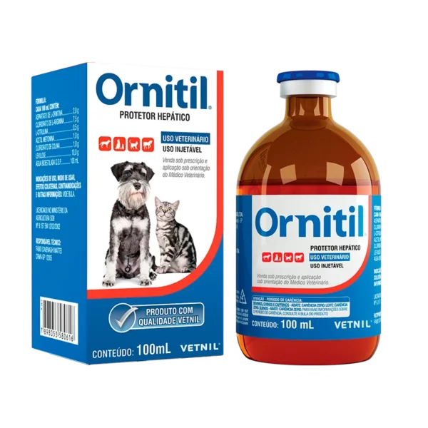 Auxiliar do Metabolismo Hepático Vetnil Ornitil