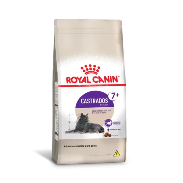 Ração Royal Canin Feline Sterilised 7+ para Gatos Adultos Castrados