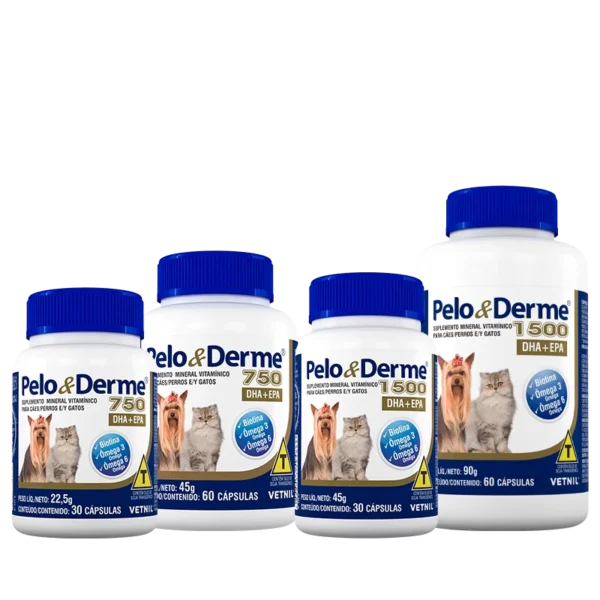 Suplemento Vetnil Pelo & Derme DHA + EPA