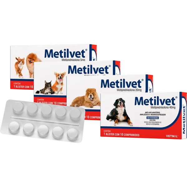 Anti-inflamatório, Analgésico e Imunossupressor Metilvet
