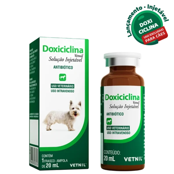 Antibiotico Doxiciclina Vetnil Solução Injetável