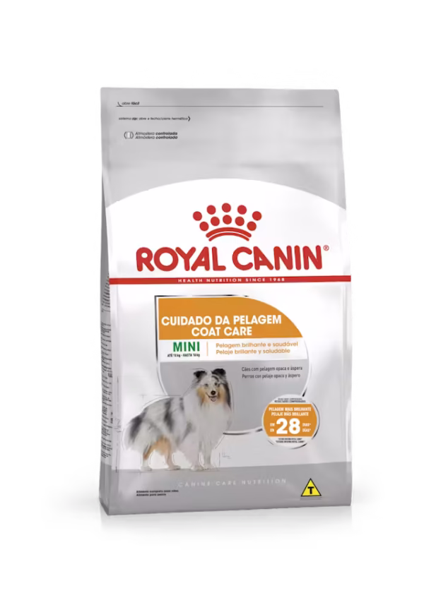 Ração Royal Canin Mini Coat Care para Cães Adultos