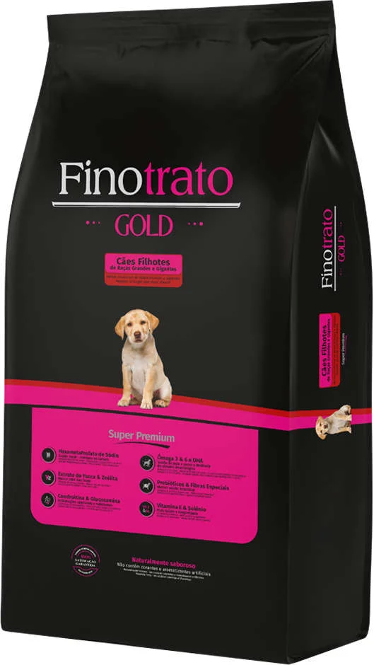 Ração Finotrato Gold Cães Filhotes de Raças Grandes e Gigantes
