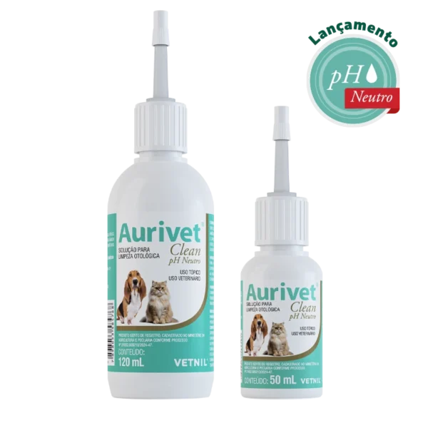 Solução Otológica Aurivet Clean PH Neutro Vetnil