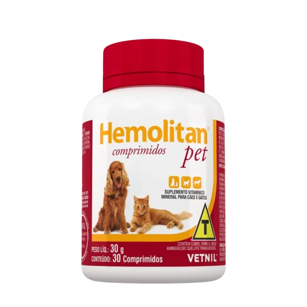 Suplemento Vetnil Hemolitan® Pet Comprimidos