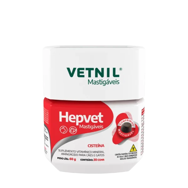 Suplemento Vitaminico Vetnil Hepvet® Mastigáveis
