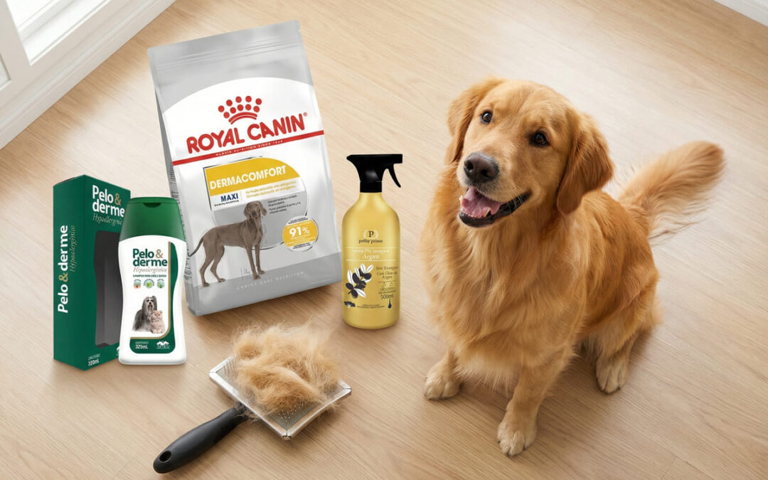 Seu cachorro solta muito pelo? 5 Dicas (Nutrição + Higiene) para diminuir a “nuvem” pela casa